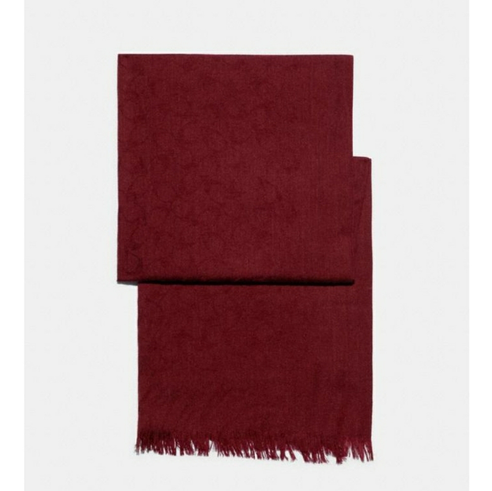 *SOLD* Large Coach burgundy signature wrap